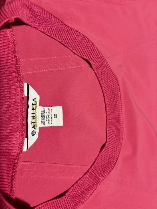 Athleta Pink Sleeveless Tank Top Flowy Lightweight Athletic 2X - Picture 2 of 3